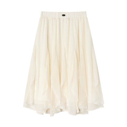 Night Dew Rose Chiffon Skirt