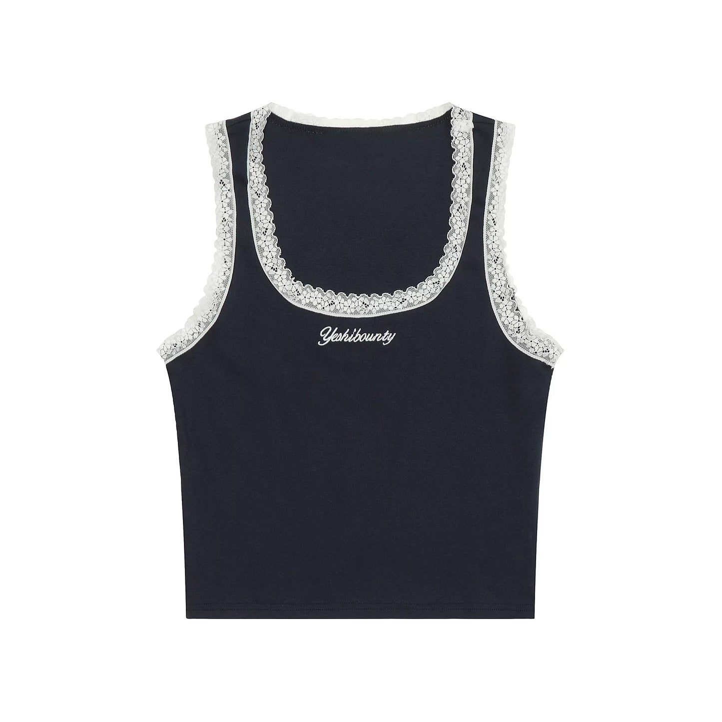 Camisole-Top mit Spitzeneinsatz