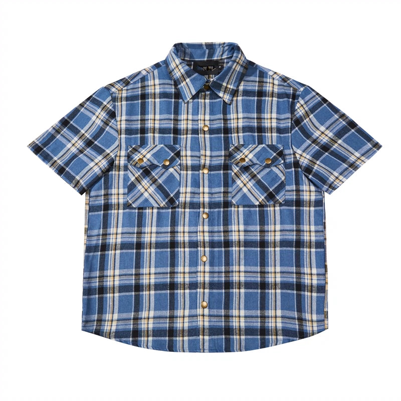 Vintage Pocket Cargo Plaid Shirt