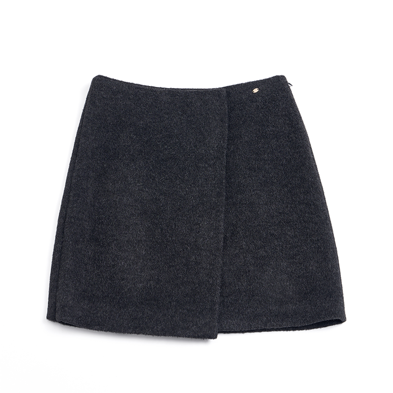 Heavy Woolen Patchwork Skirt