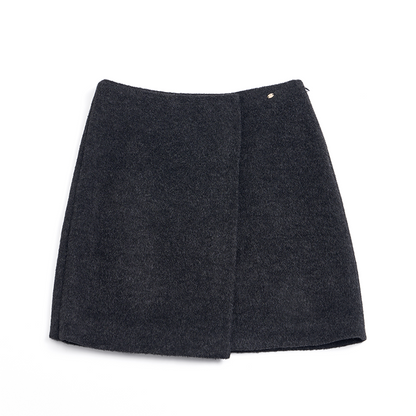 Heavy Woolen Patchwork Skirt