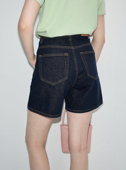 Denim Cropped Short Pants