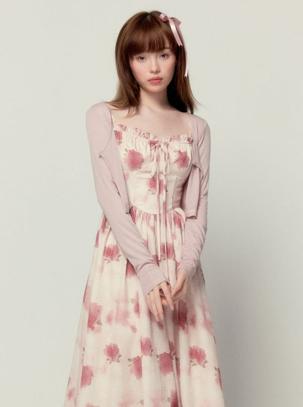 Rose Fishbone Thin Sweet Suspender Set-Up