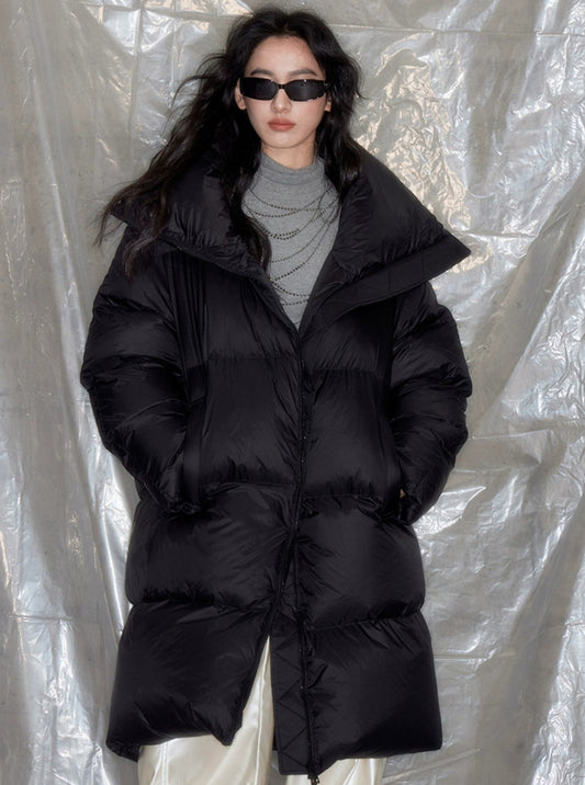 Long Stand Collar Down Jacket