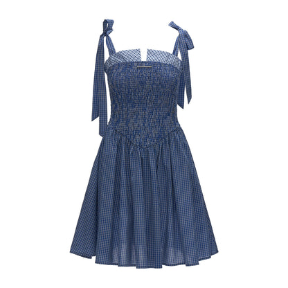 French Striped Bow Sundress