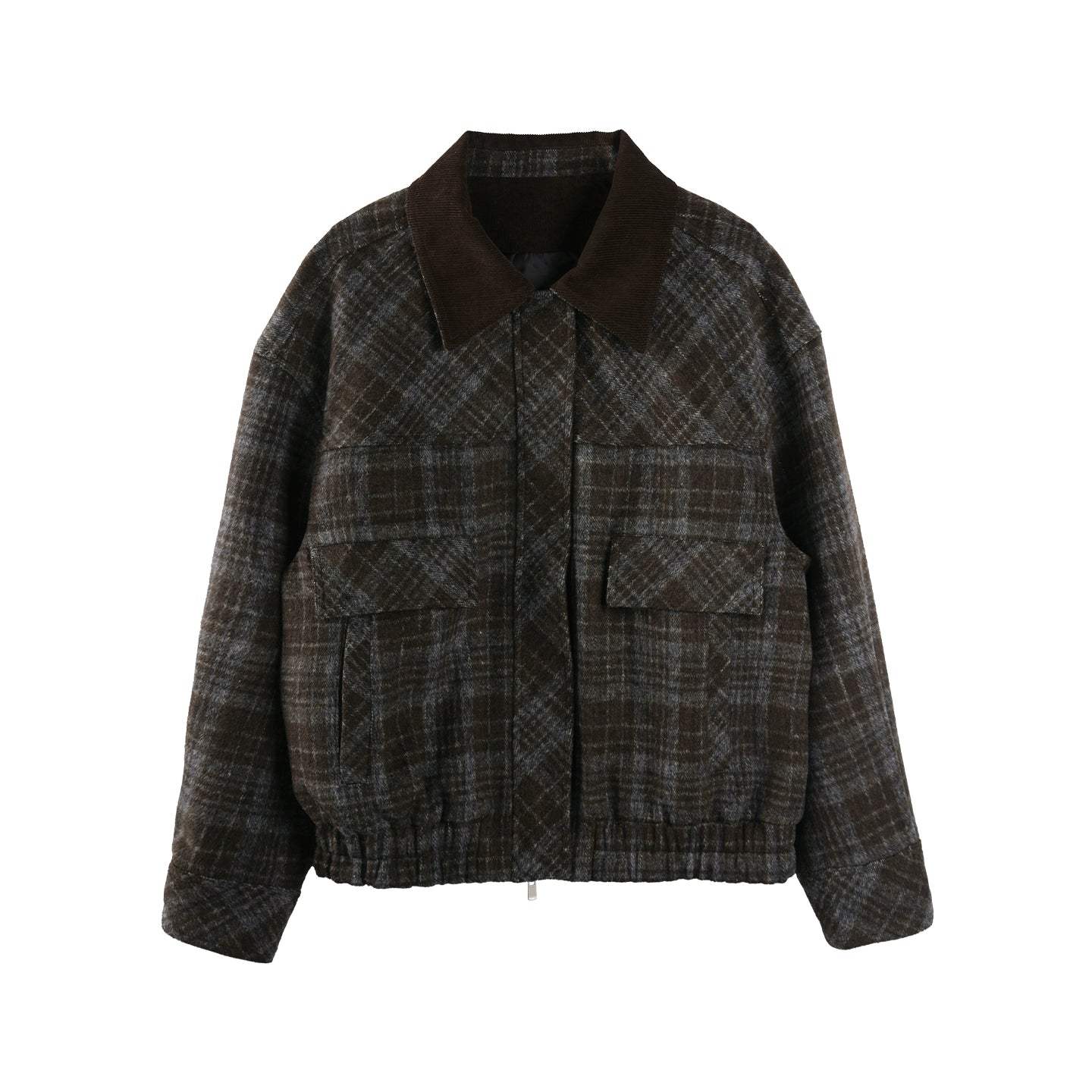 Plaid Woolen Barn Coat