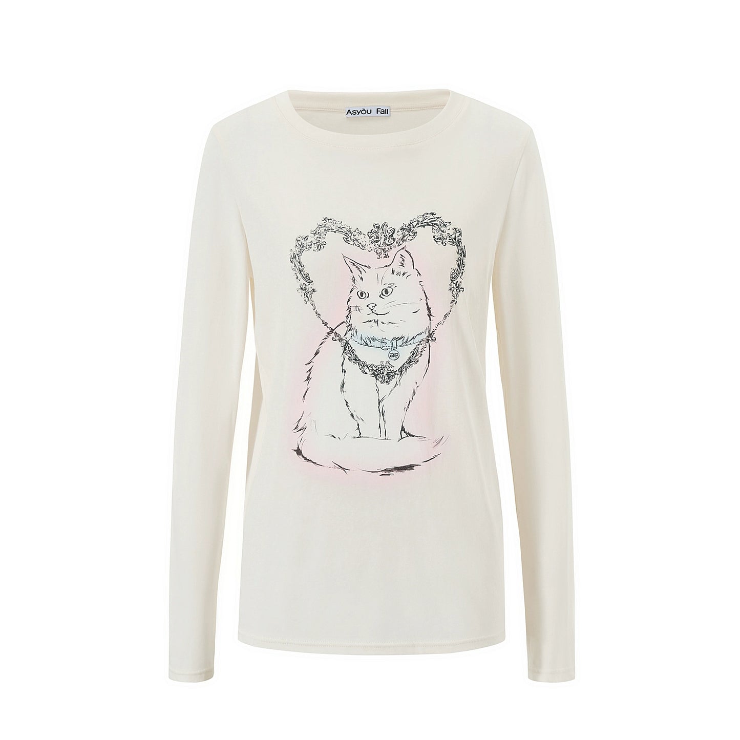 Love Cat Long-Sleeved T-Shirt