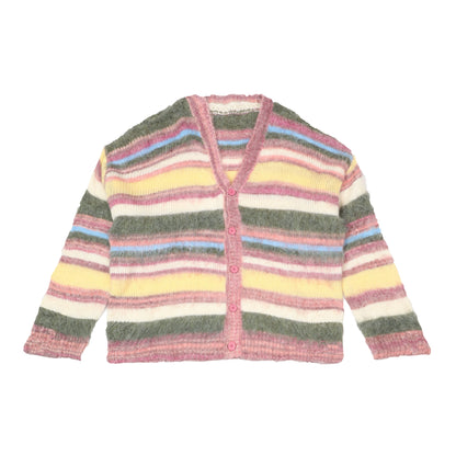 Gradient Stripe Sweater Cardigan