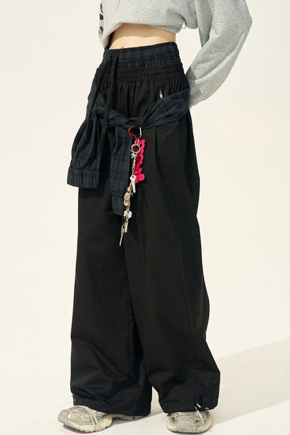 Sassy Double-Waisted Wide-Leg Pants