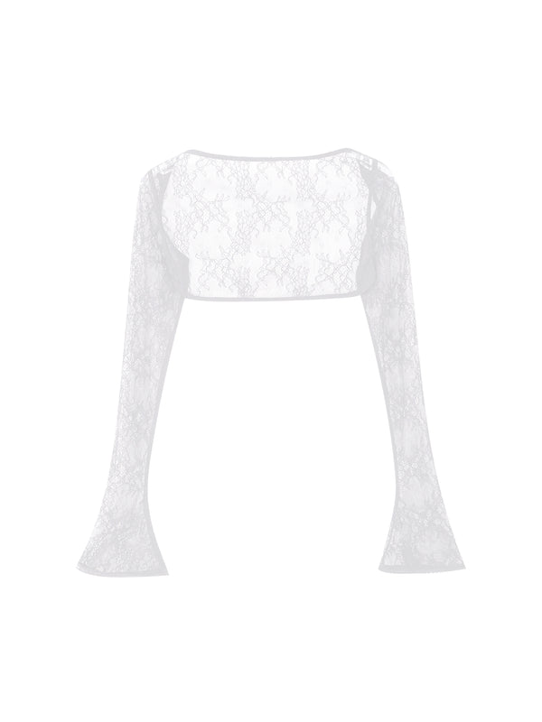 Lace Panelled Satin Dress Set-Up