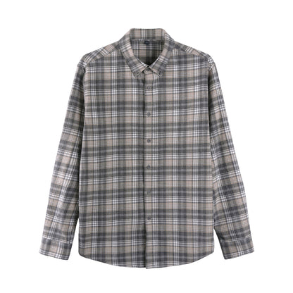 Autumn Vintage Layered Long-Sleeved Shirt