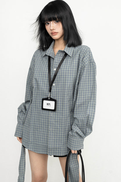 Casual Lace-up Design Shirt