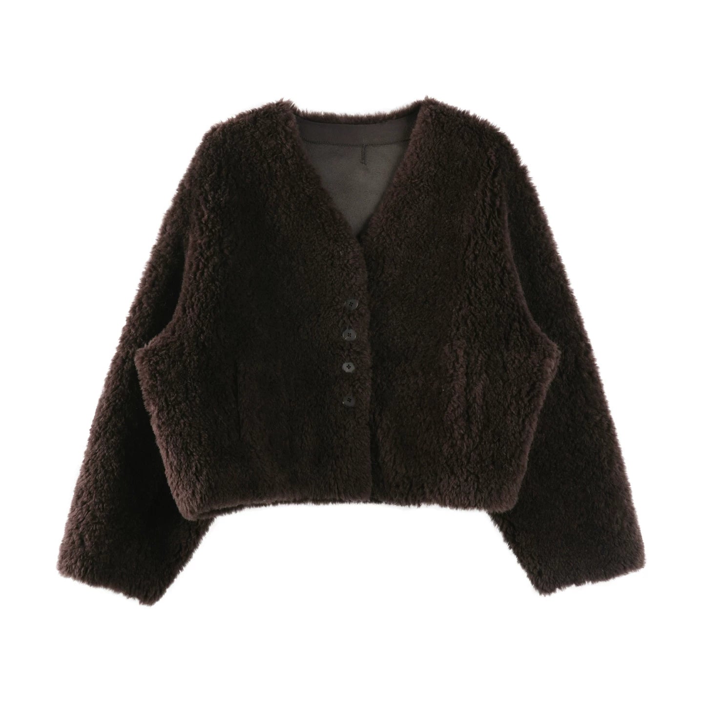 Shearling Wool Short Coat