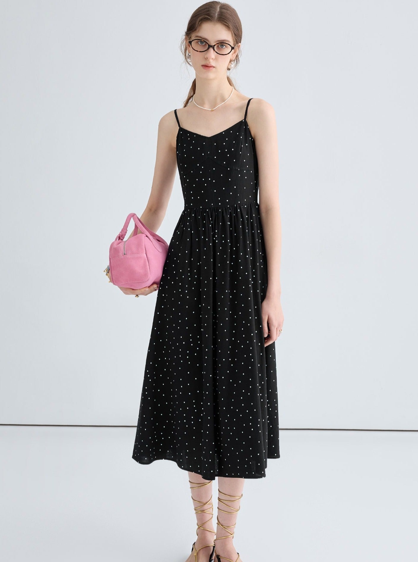 Vintage Polka Dot Resort Kleid