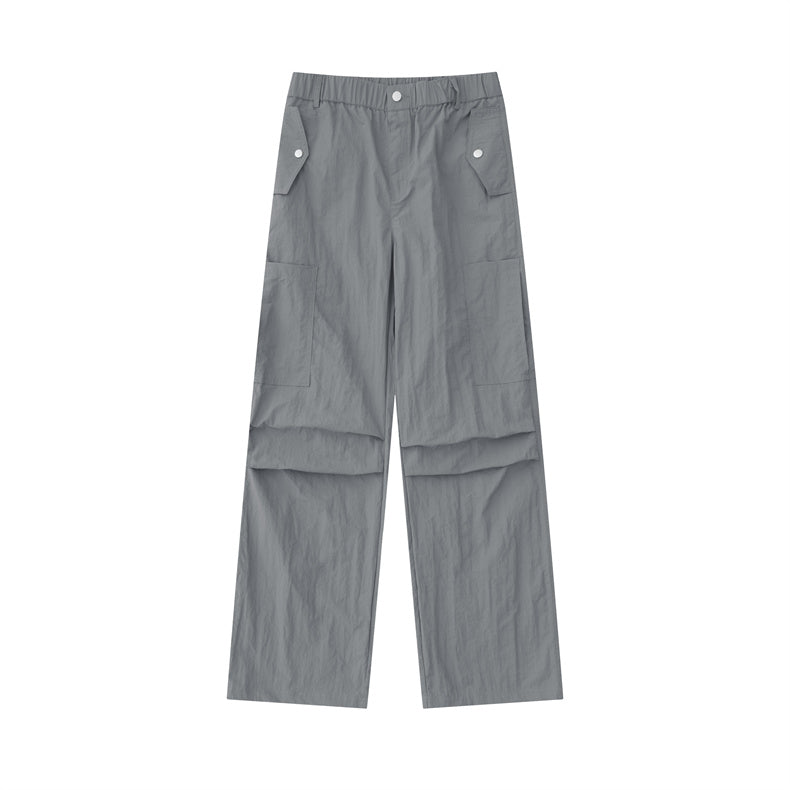 Wide-Leg Multi-Pocket Cargo Pants