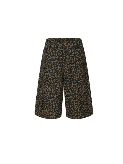 Leopard Cropped Shorts