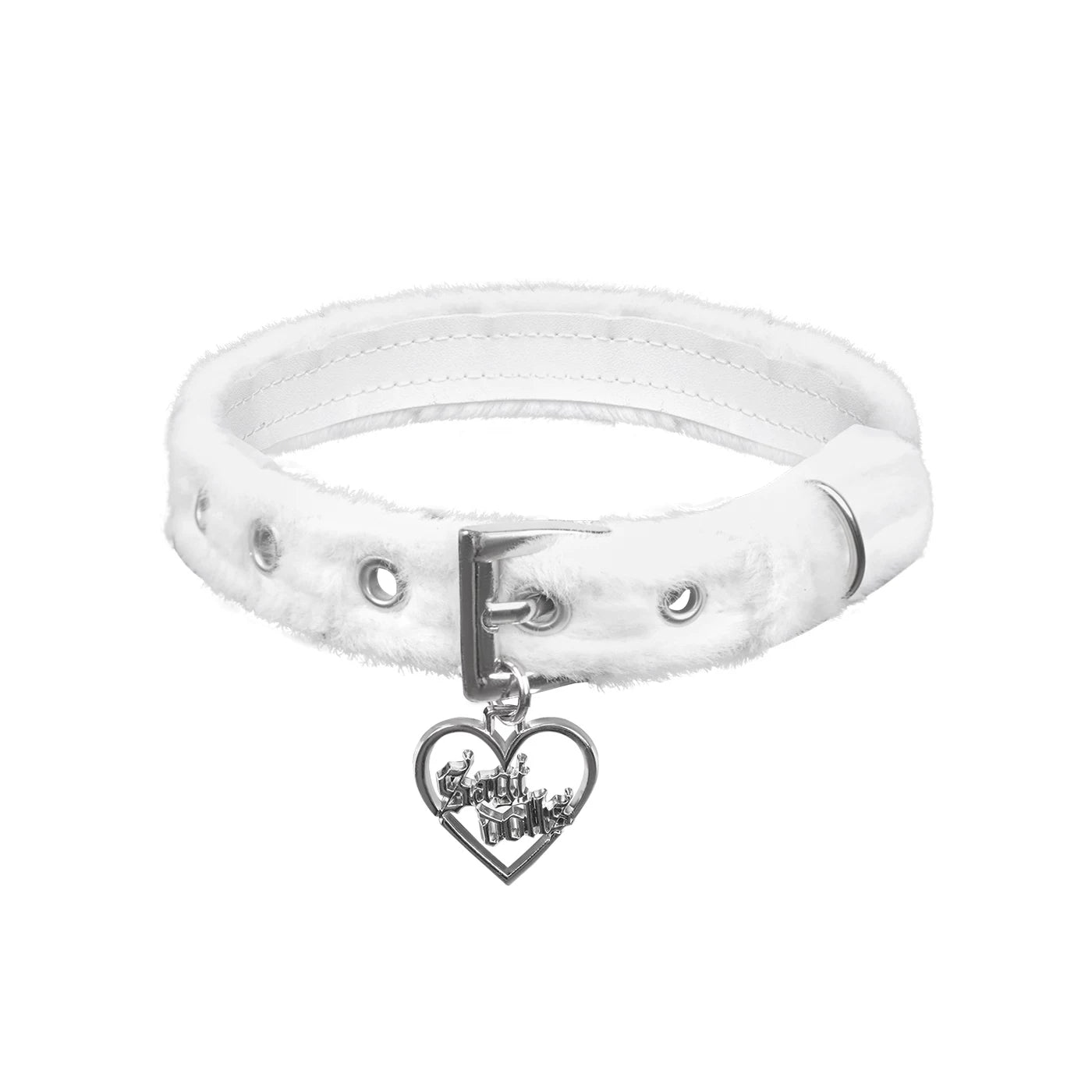 Sweet White Plush Choker