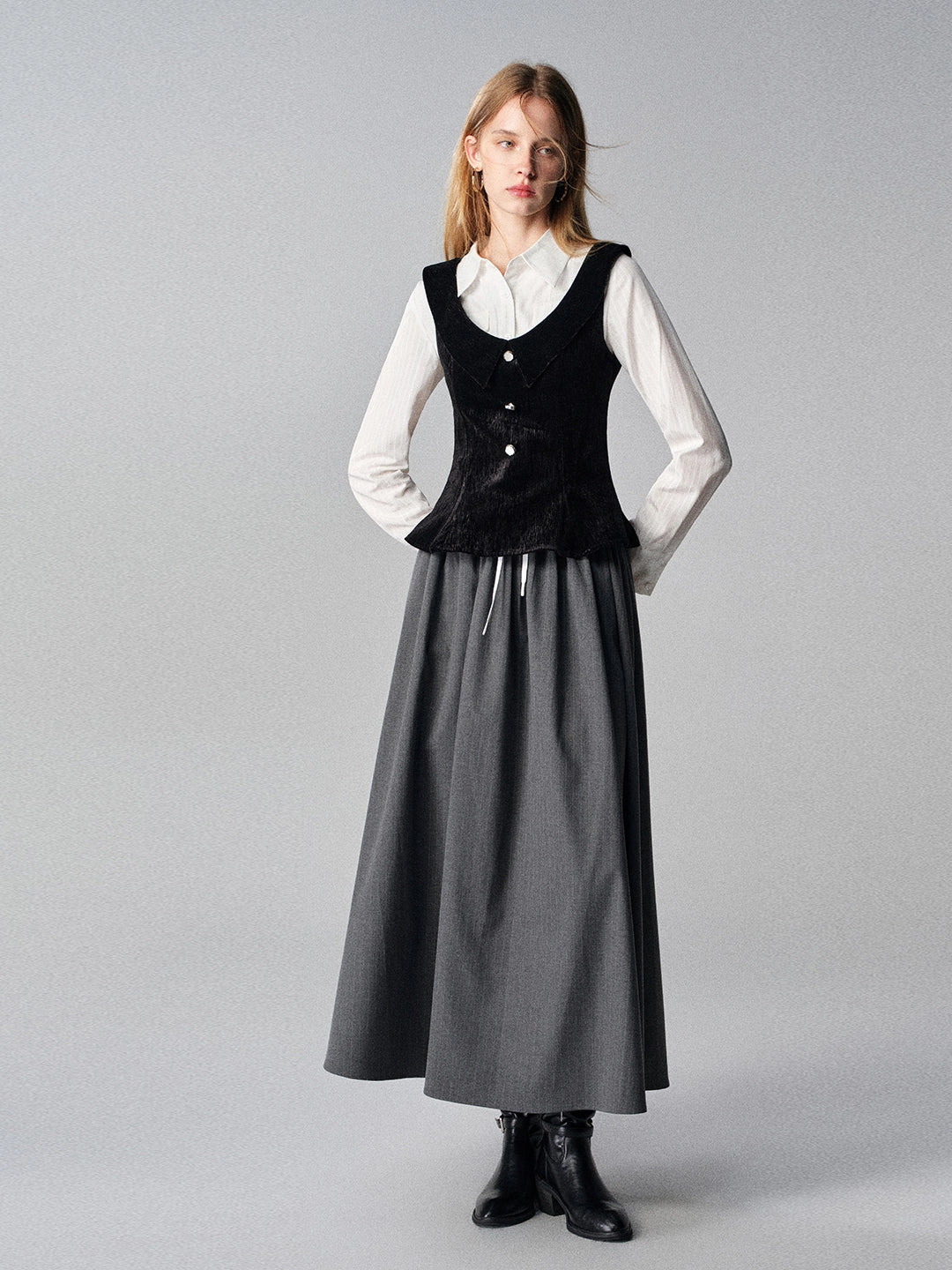 Mountains Seas Nordic French Retro Vest