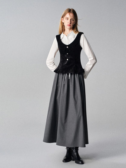 Mountains Seas Nordic French Retro Vest