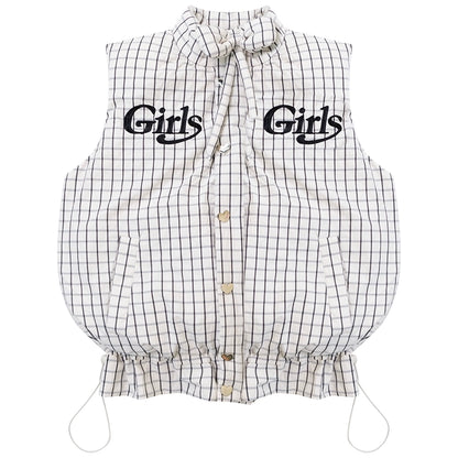 Autumn Embroidery Plaid Cotton Jacket