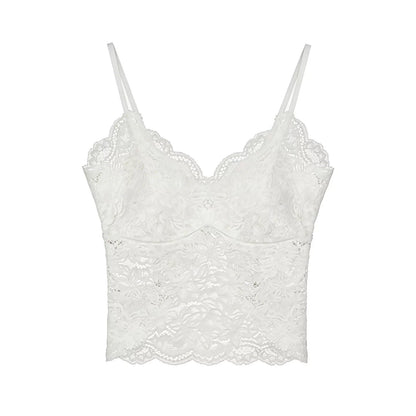 Lace Patchwork Camisole Vest