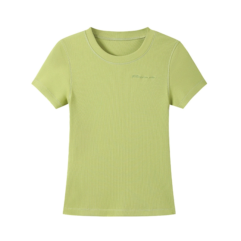 Embroidered Letter Tee