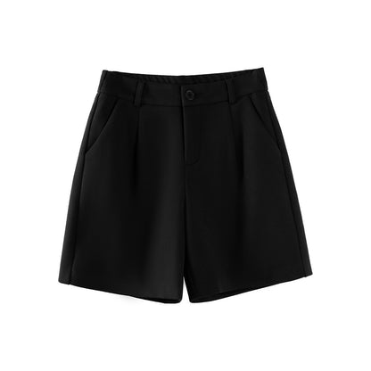 Retro Woolen Suit Shorts