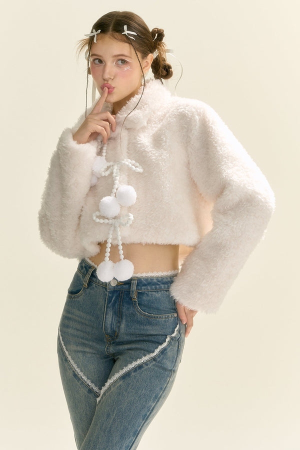 Snowy Hot Eco-Friendly Fur Coat