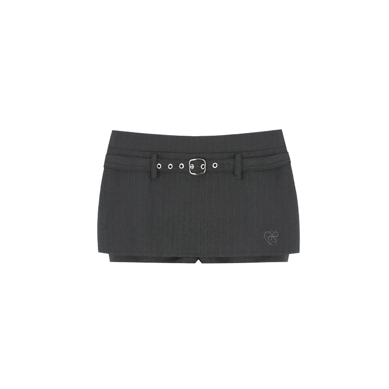 Spice Girls High-Waist Belted Mini Skirt