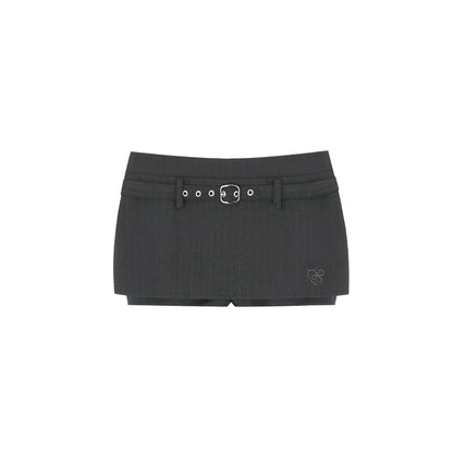 Spice Girls High-Waist Belted Mini Skirt