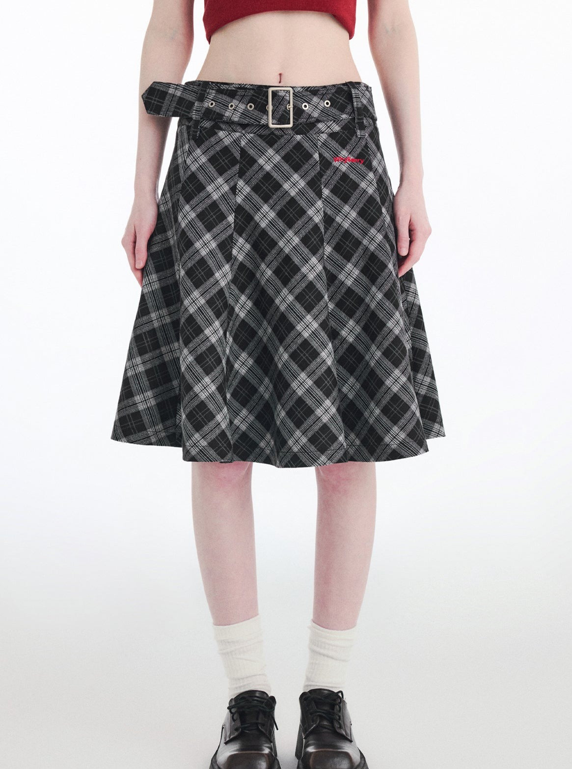 Retro Academy Checked Skirt