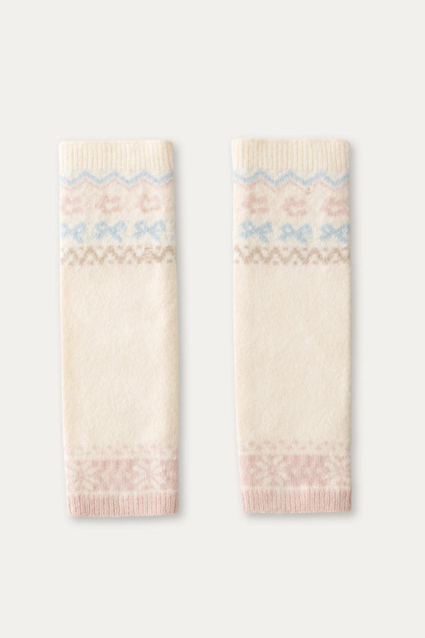 Vintage Grey Knitted Leg Cover