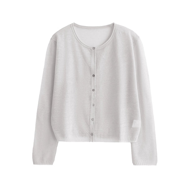 Mist Haze Silk Cardigan