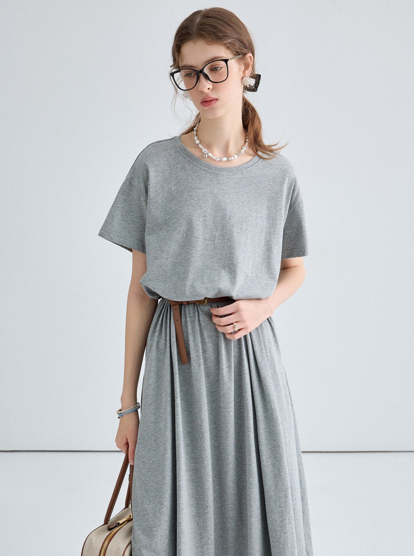 Summer Knit T-Shirt Dress