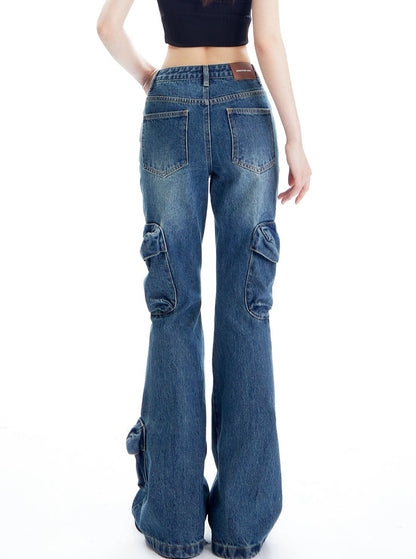 American Washed Flare Jeans