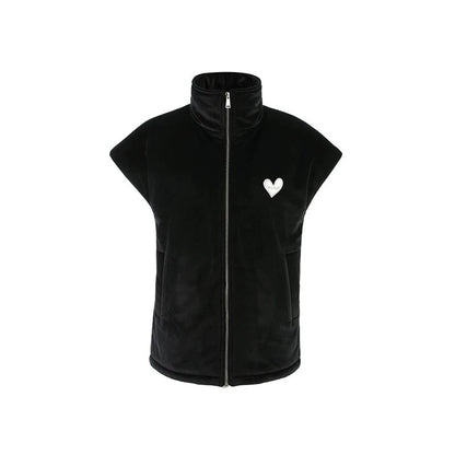 padded silhouette versatile vest jacket