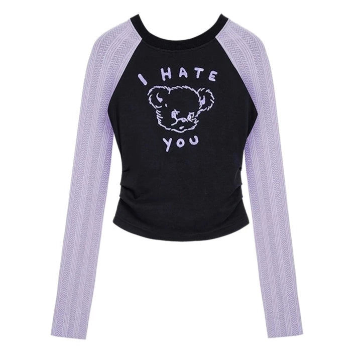 slim raglan sleeve T-shirt