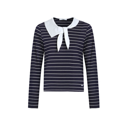 Playful Rabbit Ear Collar T-Shirt