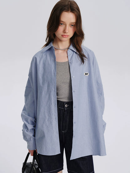 French Blue Loose Shirt