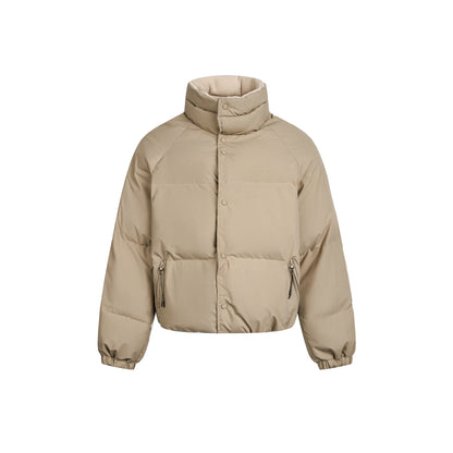 Color-Blocked Cotton Winter Jacket