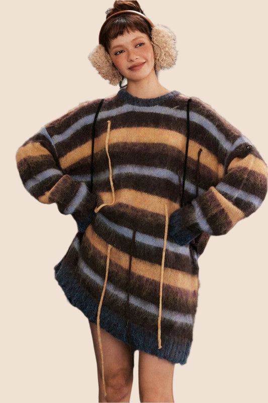 Long Tassel Knit Sweater