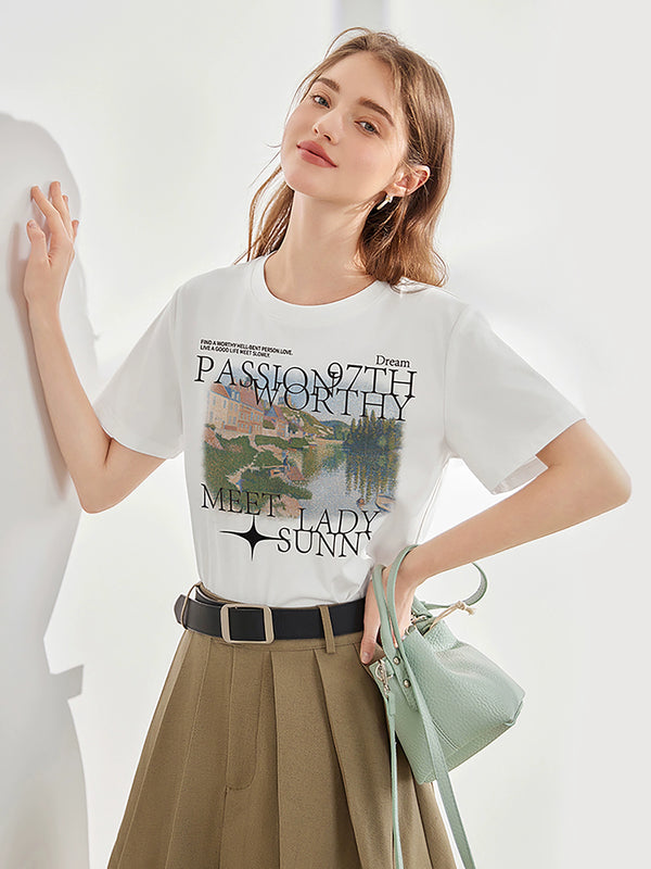 Letter Print Summer Body Shirt