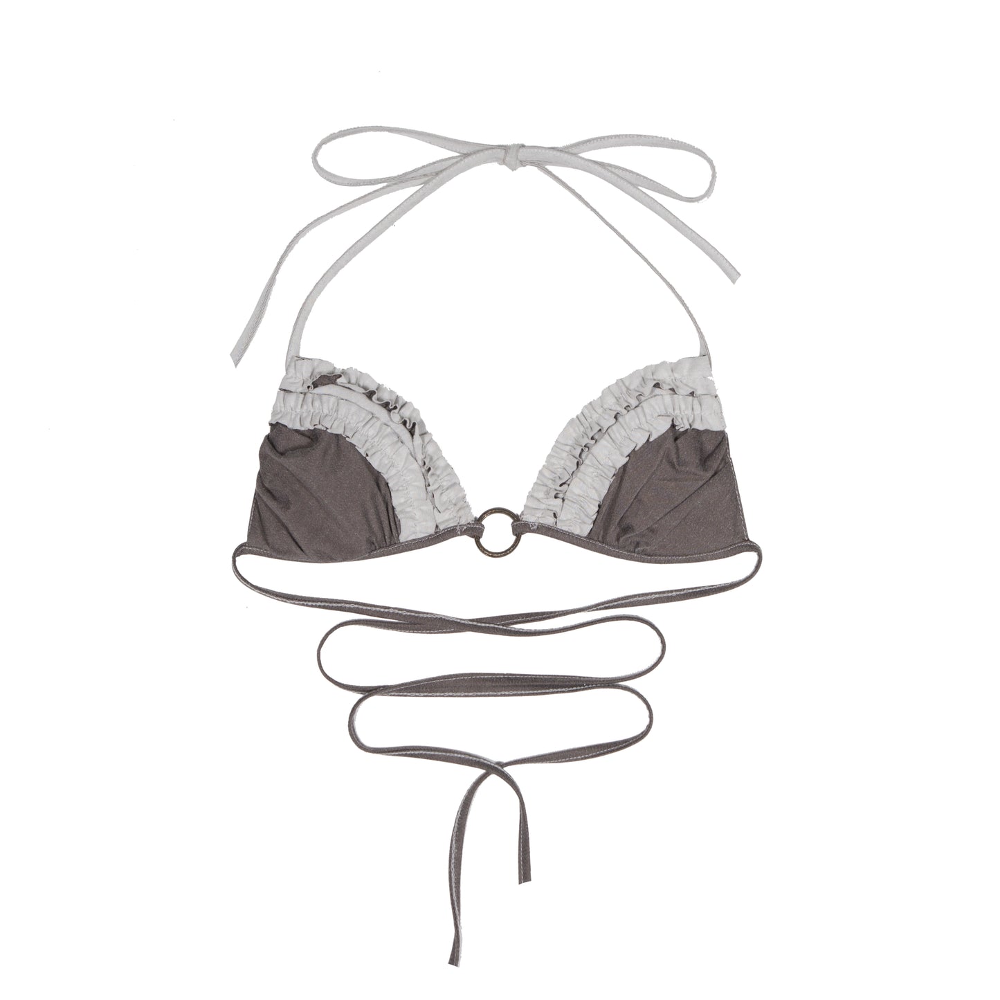 Colorful Punk Ruffle Bikini