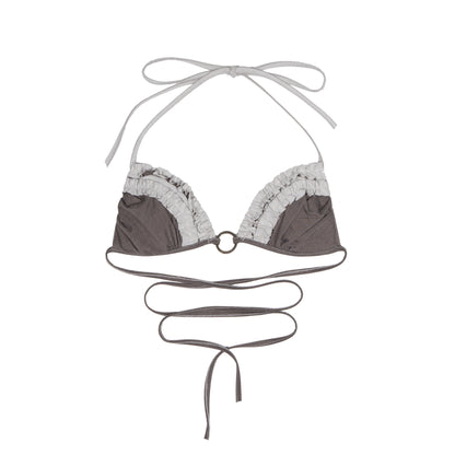 Colorful Punk Ruffle Bikini