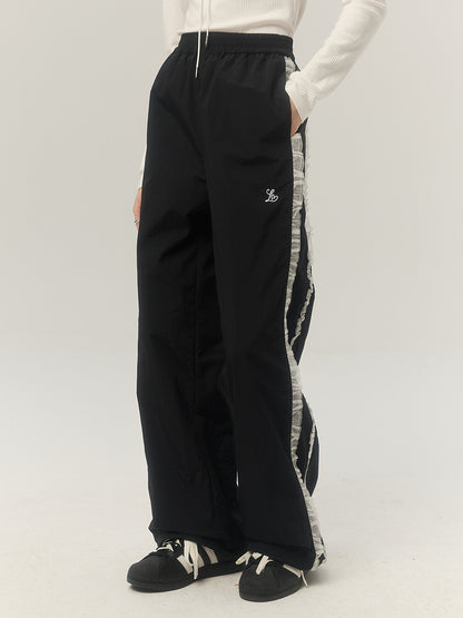 High waist wide-leg cargo pants