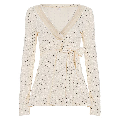 Retro Lace Bow T-Shirt