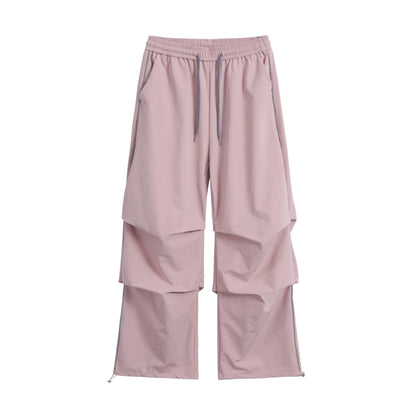 Retro Paratrooper Wide-Leg Cargo Pants