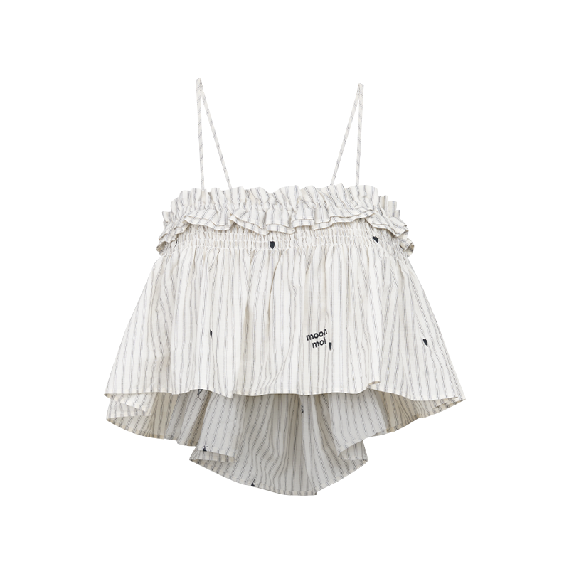 Penny Striped Suspender Pants Set-Up