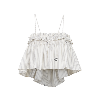 Penny Striped Suspender Pants Set-Up