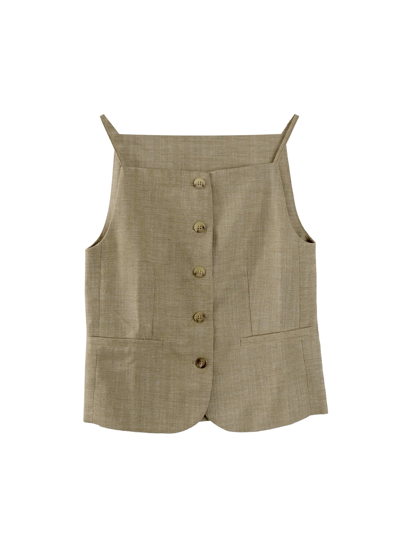 Tawny Linen Vest Set-Up